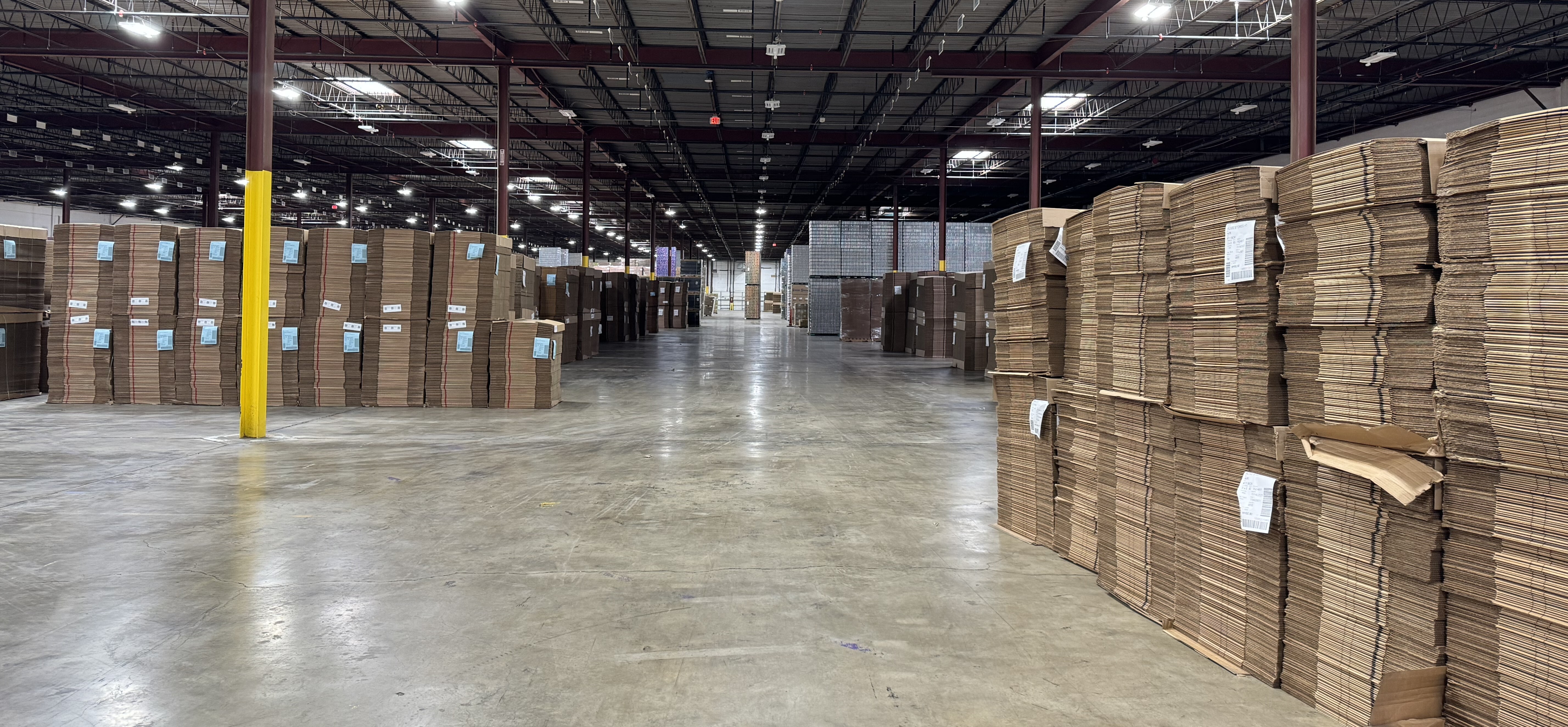 Brown West Logistics public warehouse in Charlotte, NC.